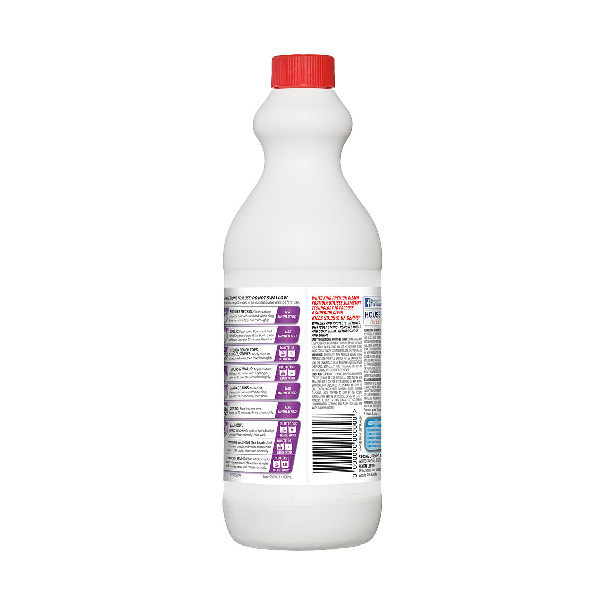 White King Original Bleach Lavender 750mL