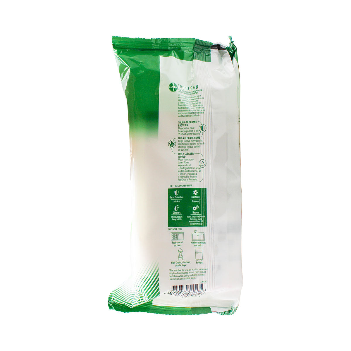 Dettol TruClean Wipes Pear 90pk