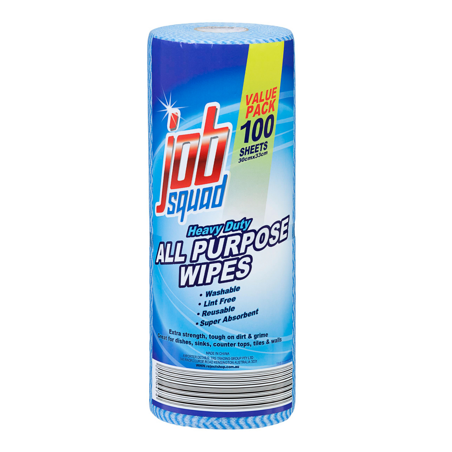 Job Squad All Purpose Kitchen Wipes 100 Sheets