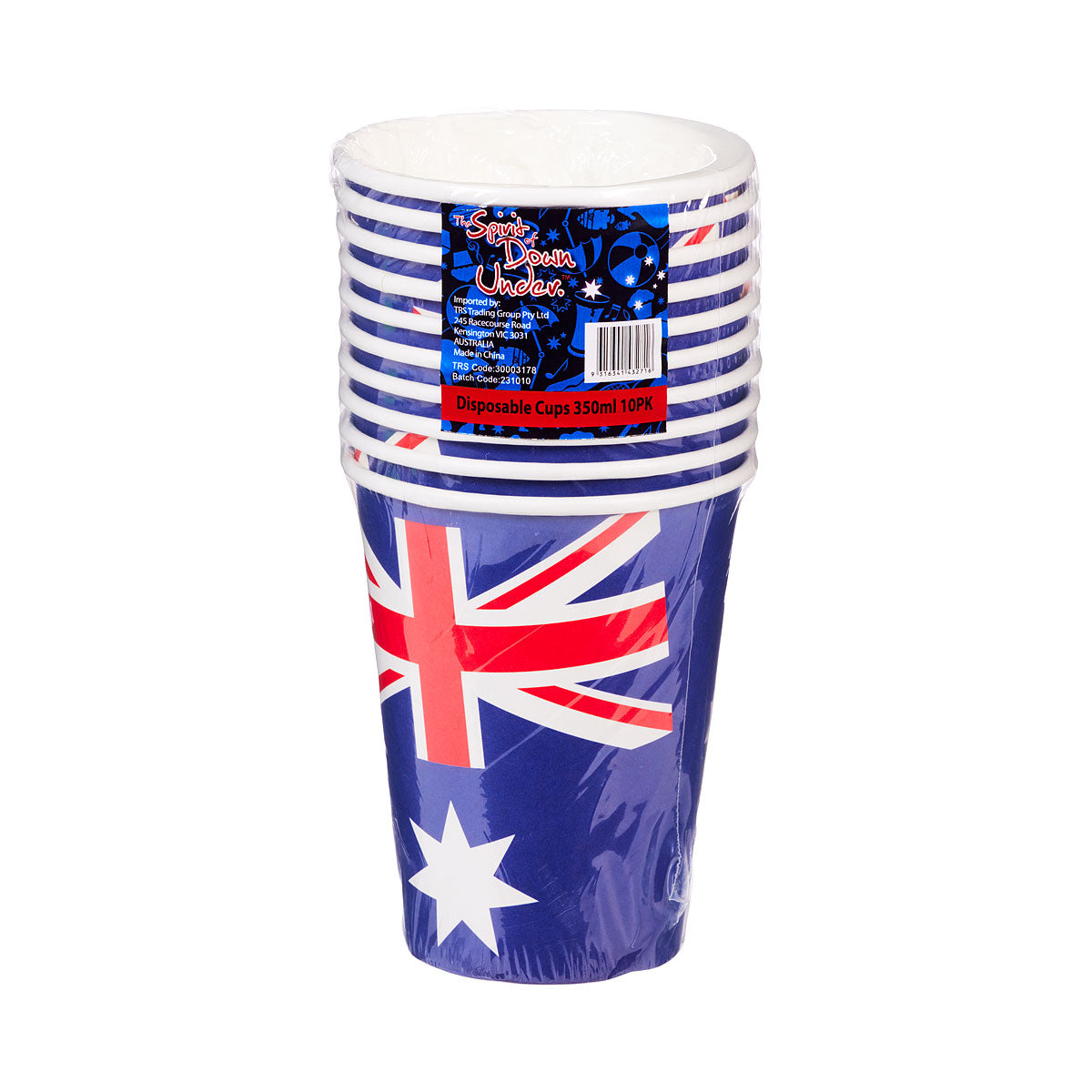 Aussie Cups Disposable 350mL 1opk