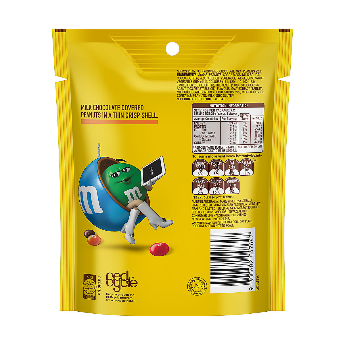 M&M's Peanut Share Bag 180g