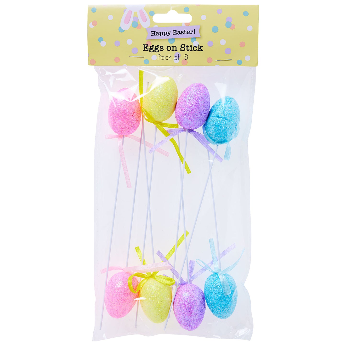 Easter Egg On Stick 8pk Assorted