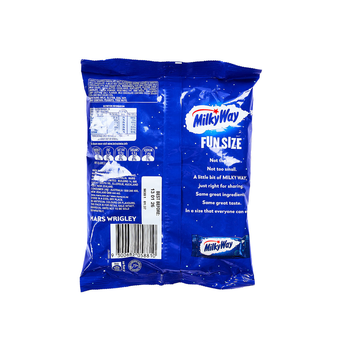 MilkyWay Chocolate Sharepack 180g 15pk