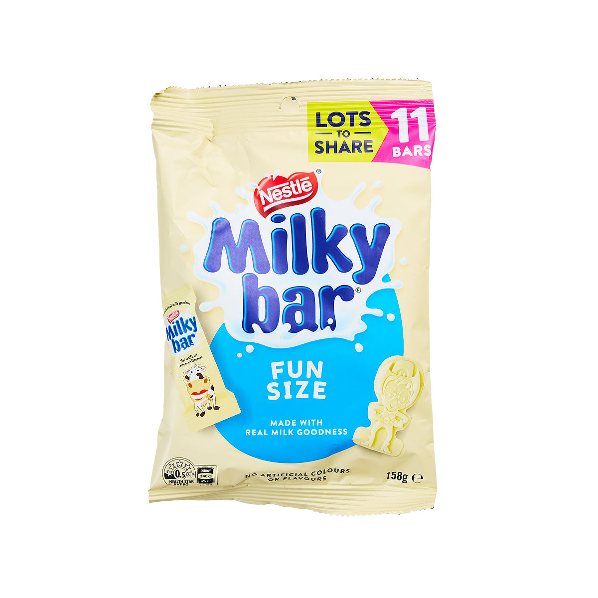 Milky Bar Chocolate Share Bag 158g 11PK