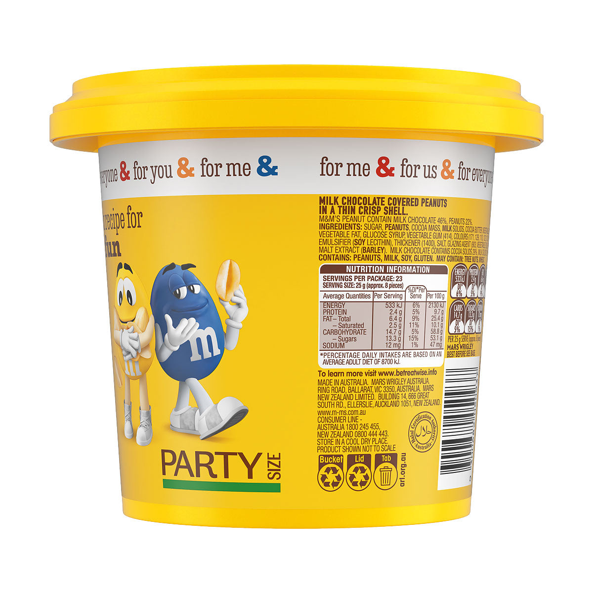 M&M's Peanut Bucket 575g