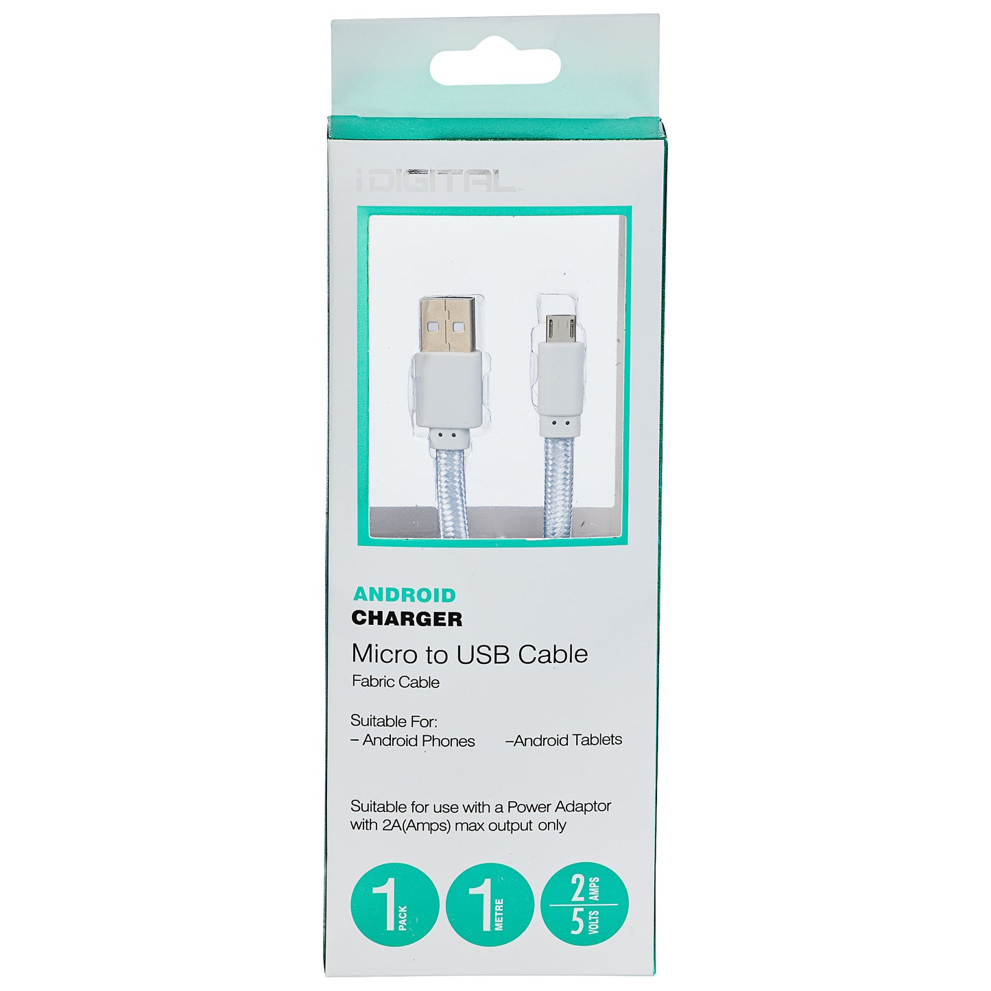 Android Charger Micro to USB Cable 1M 2A