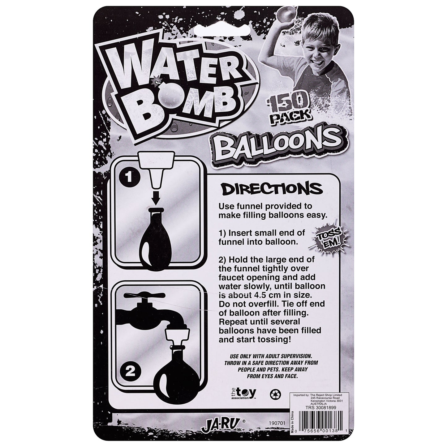 Water Bomb Balloons With Filler 150pk