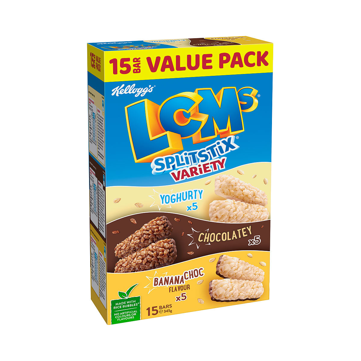 Kellogg's LCMs Split Stick Variety Value Pack 15pk 345g