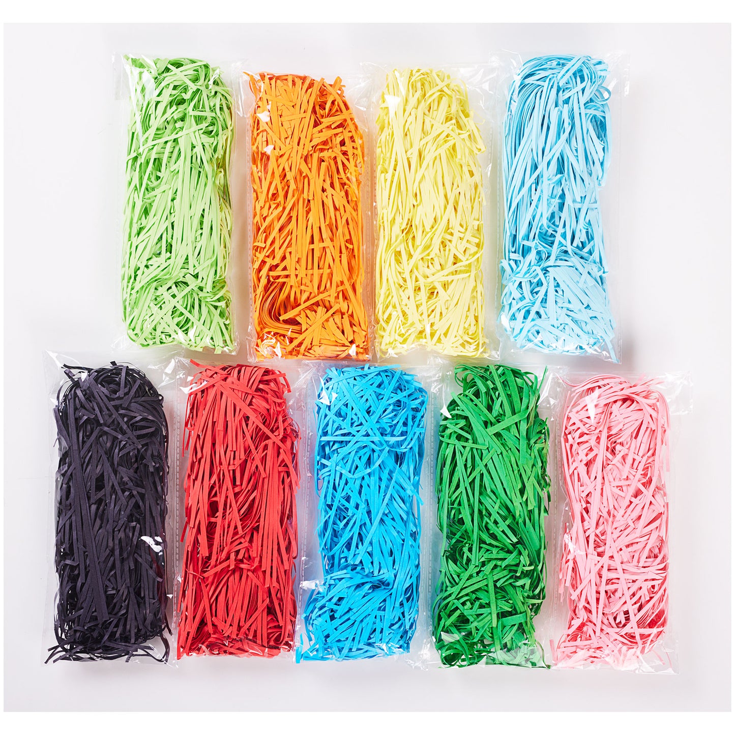 Matt Paper Shreds Rainbow 30g Assorted Colours