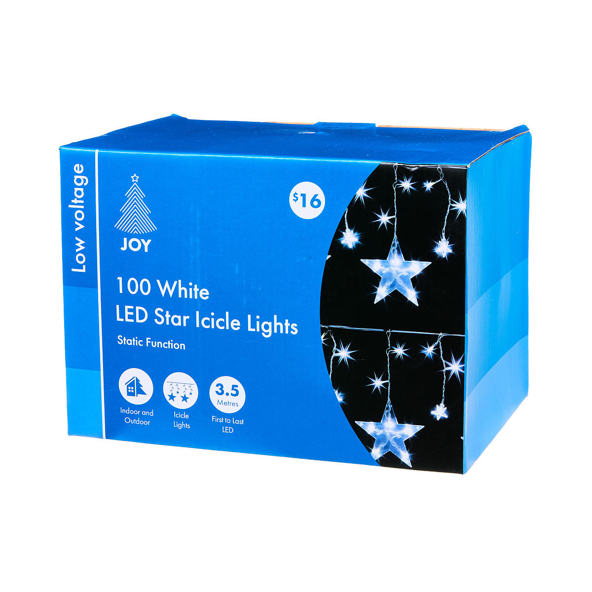 Christmas Low-Voltage Star Icicle Cool White 100 LED