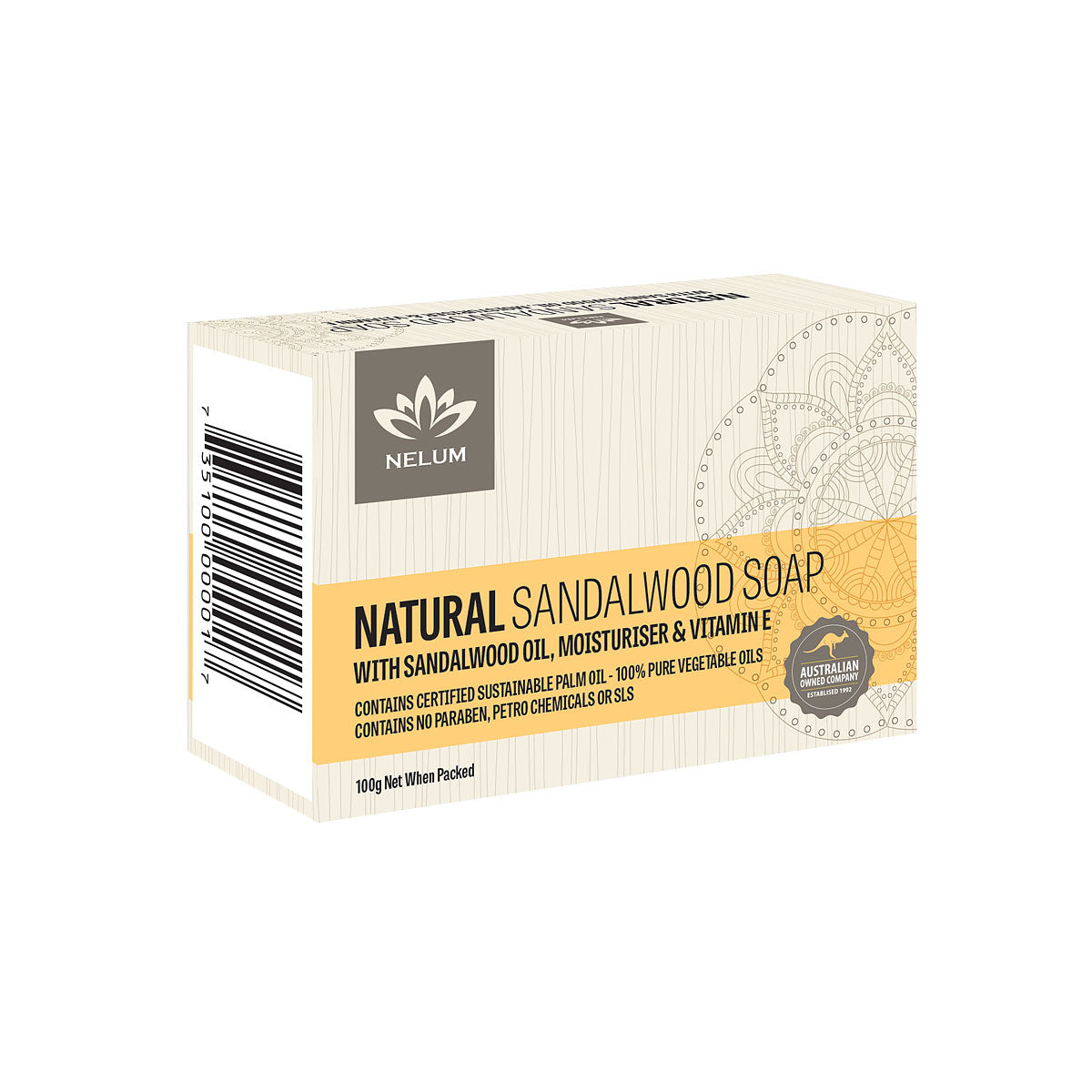 Nelum Natural Sandalwood Soap 100g