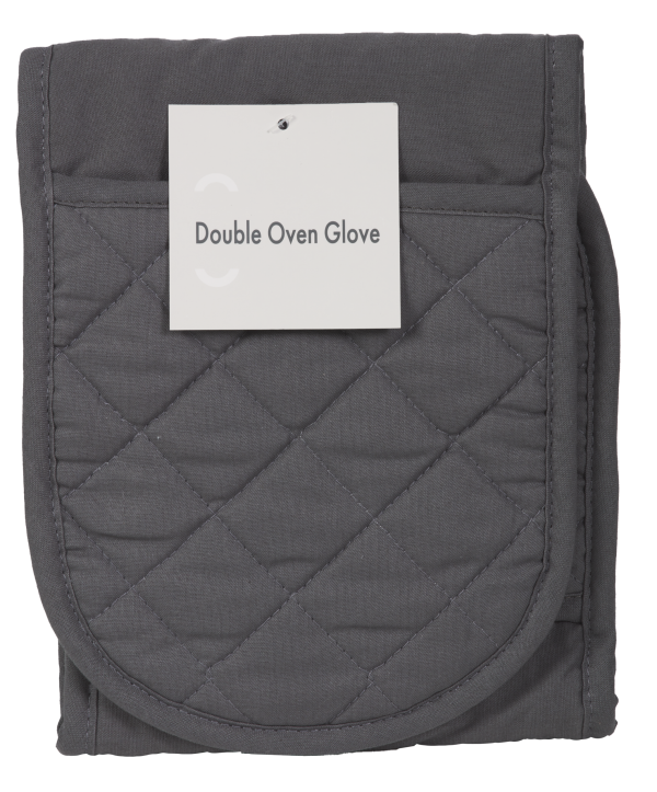 Double Oven Glove Charcoal