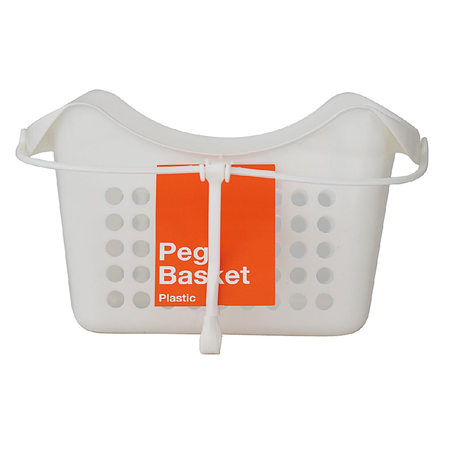 White Plastic Peg Basket