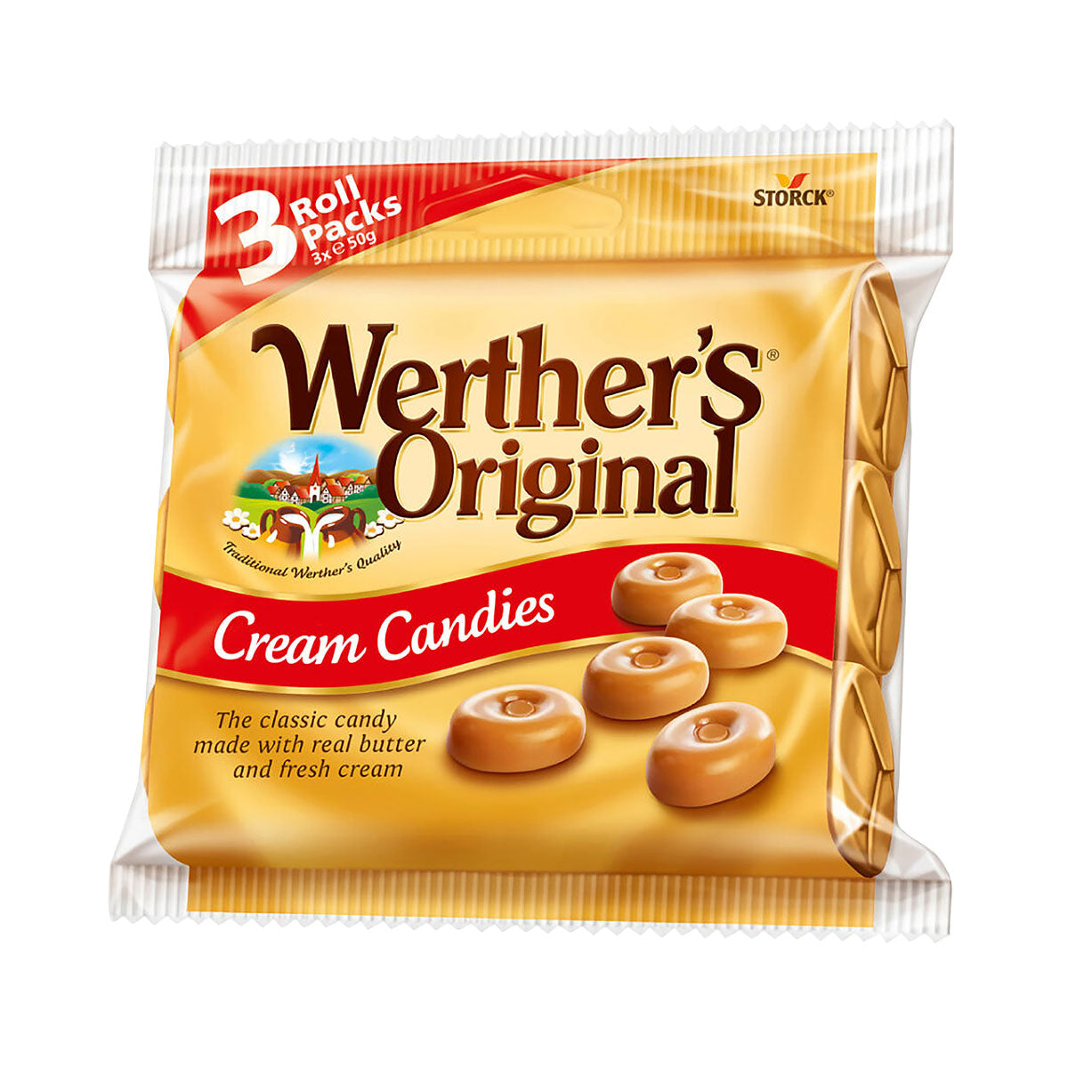 Werther's Original Roll 3pk