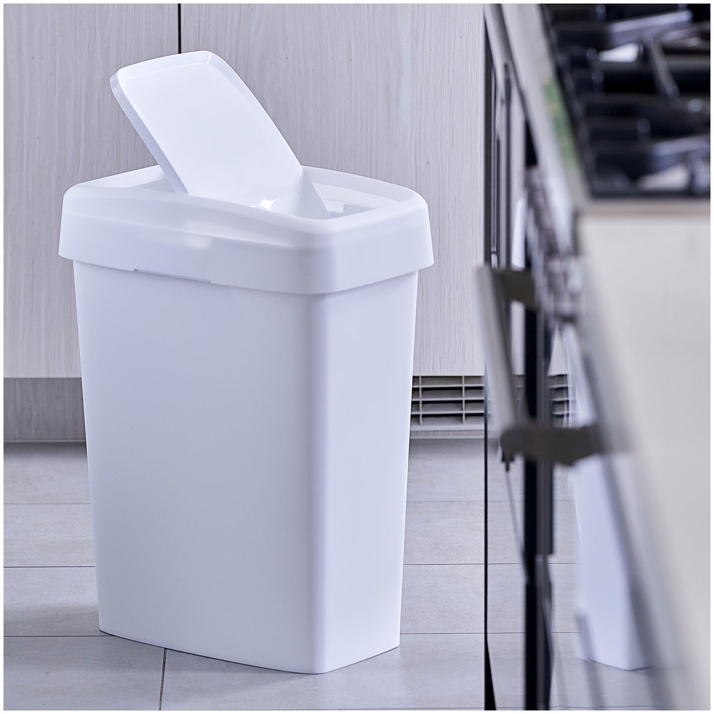 Store & Stack Slimline Swing Bin 50L