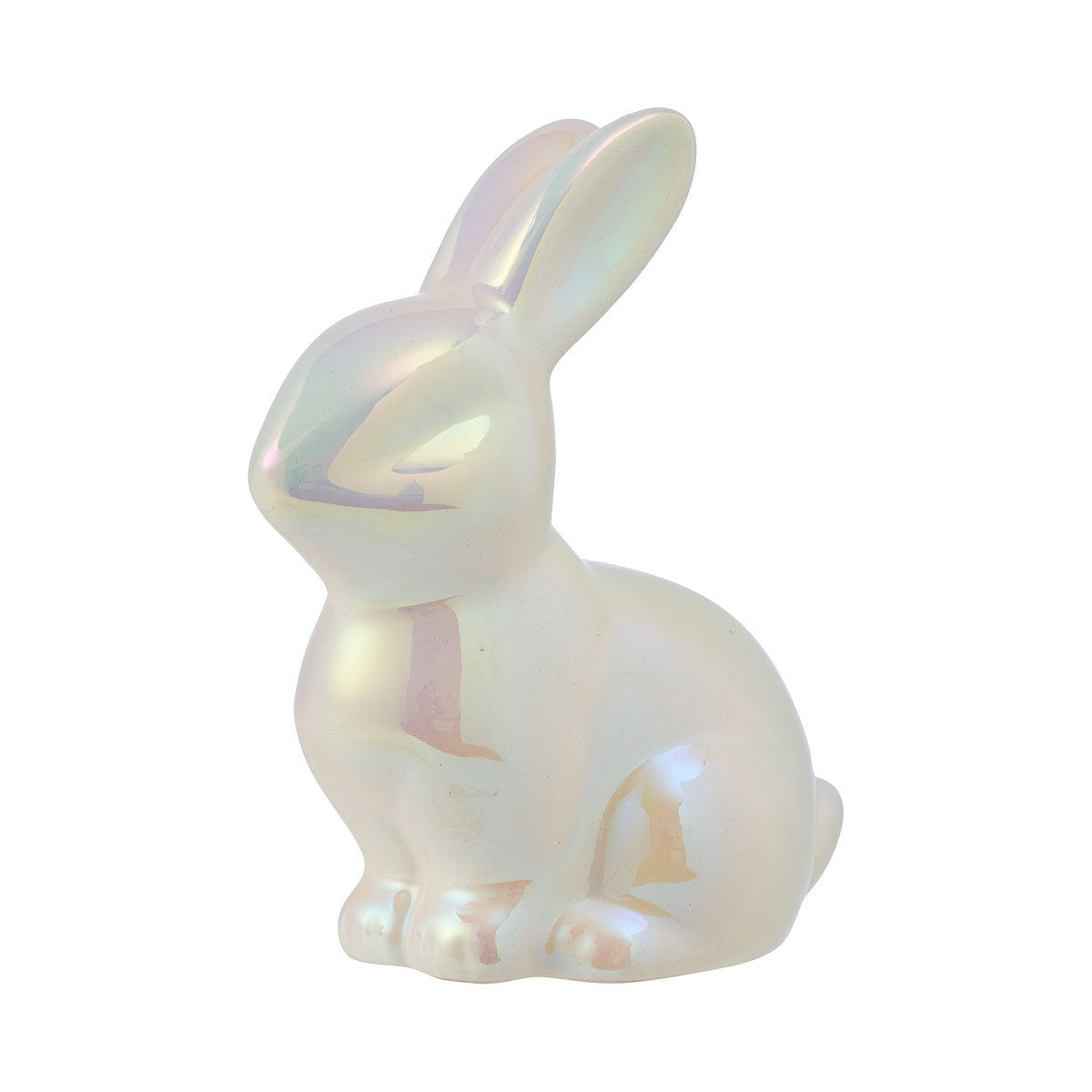 Easter Ceramic Bunny Metallic White/Gold/Rose Gold