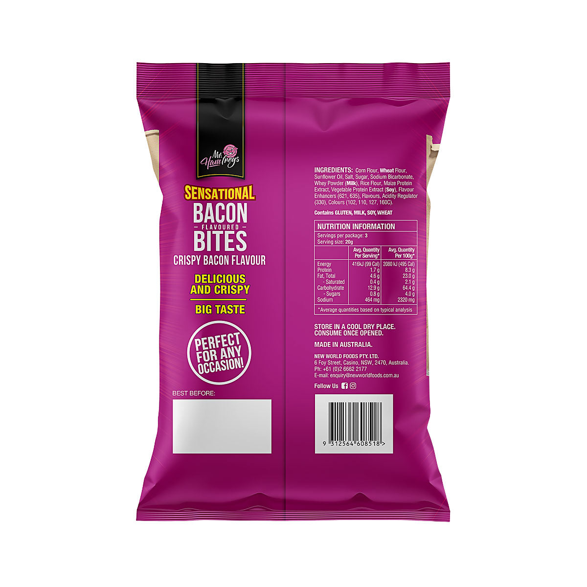 Mr Hamfreys Crispy Bacon 60g