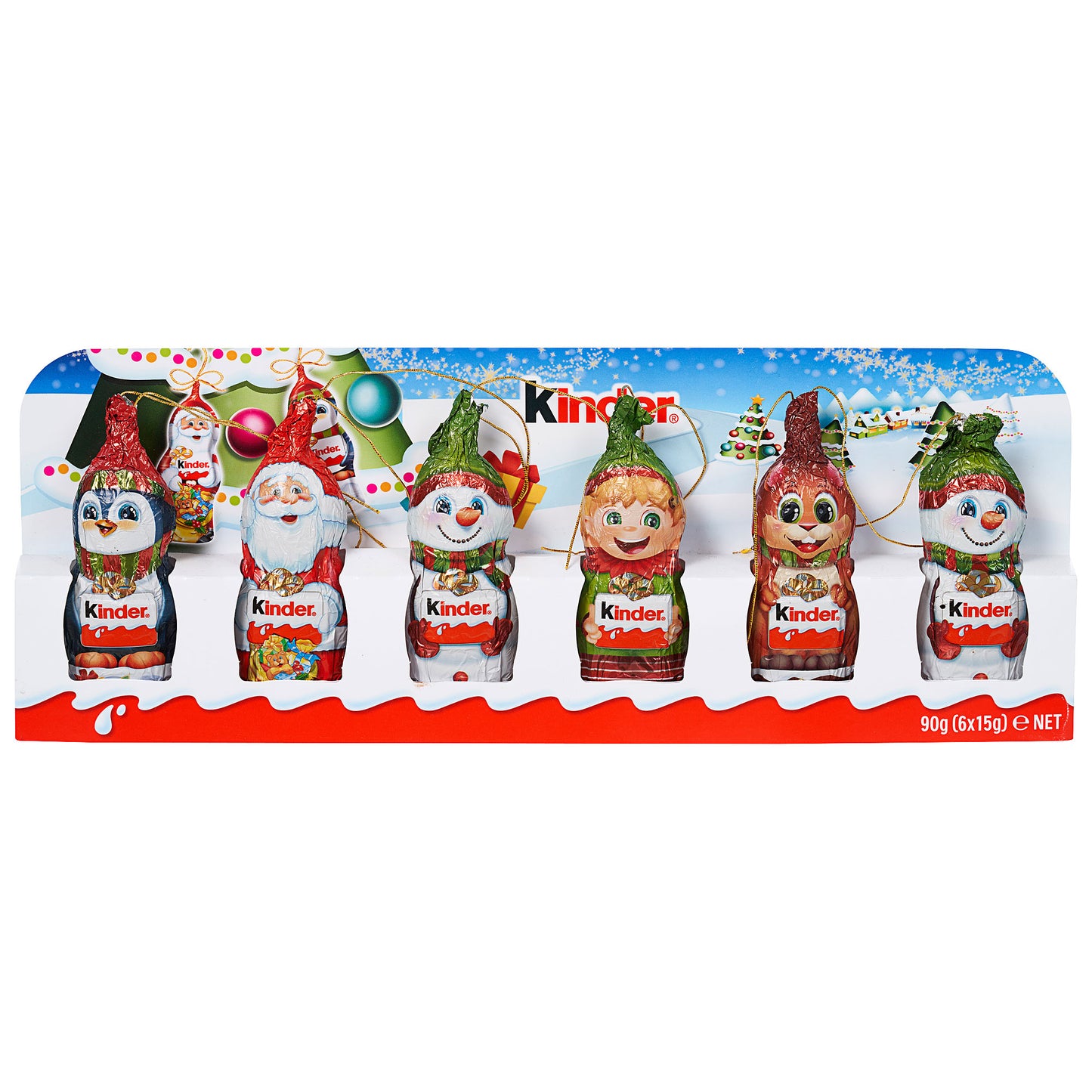 Kinder Christmas Figures 90g 6pk