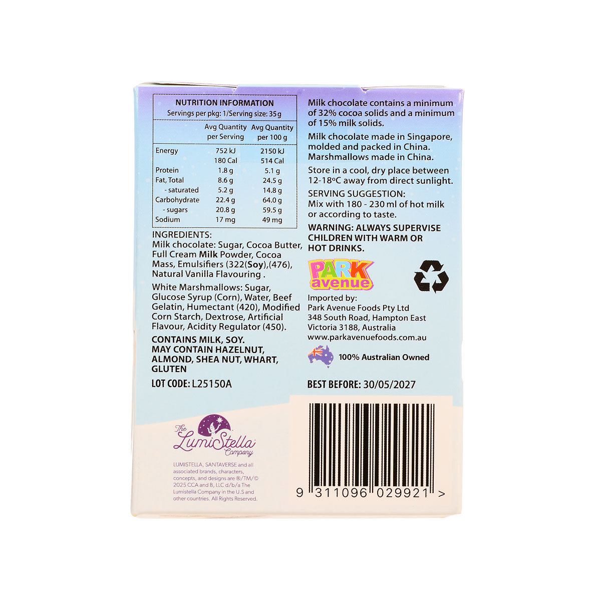 Elf On The Shelf Hot Chocolate Bomb 35g