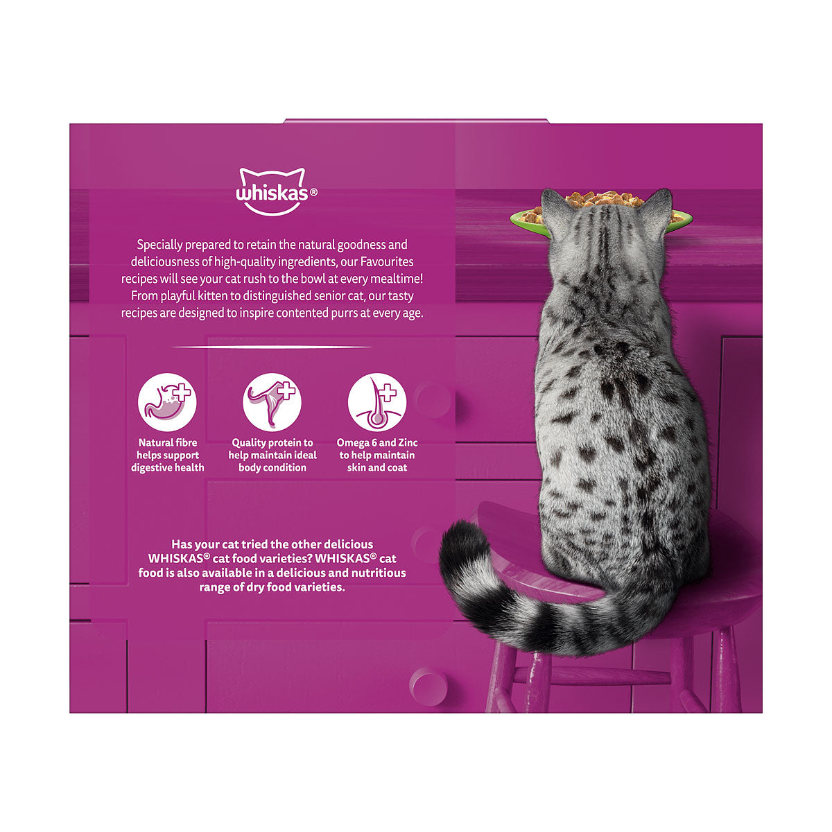 Whiskas Cat Food Mixed Favourites In Jelly 12x85g