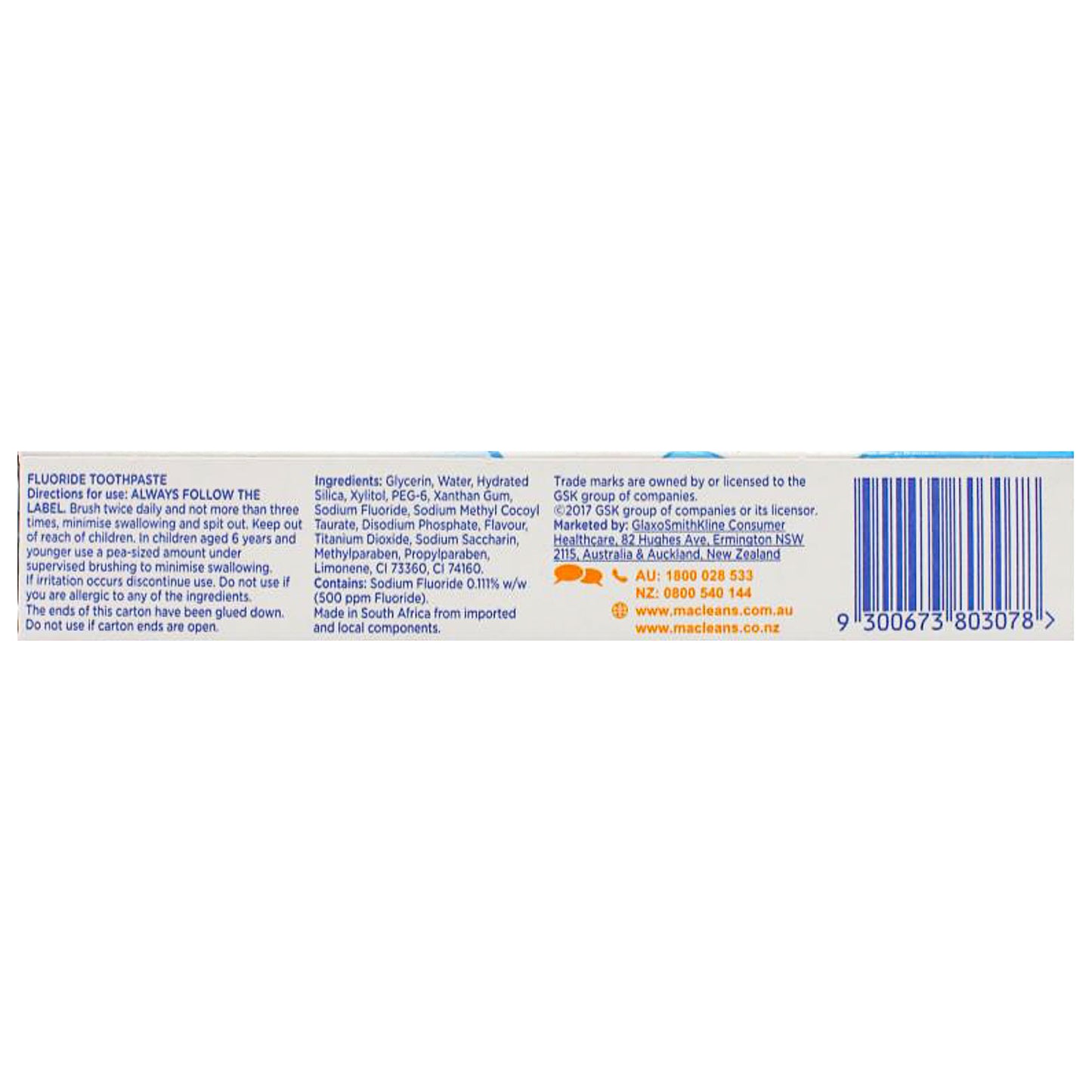 Macleans Toothpaste Litte Teeth 0-3yrs 63g