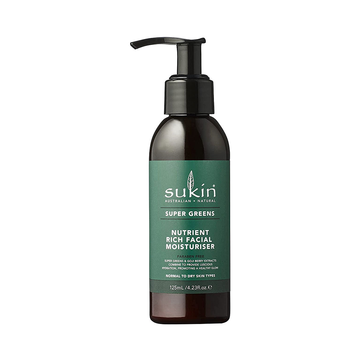 Sukin Super Greens Nutrient Rich Facial Moisturiser 125mL