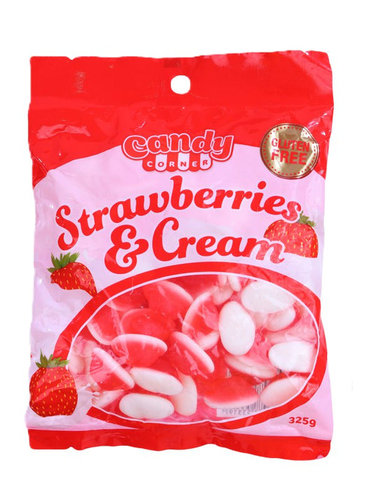 Candy Corner Strawberry & Cream Lollies 325g
