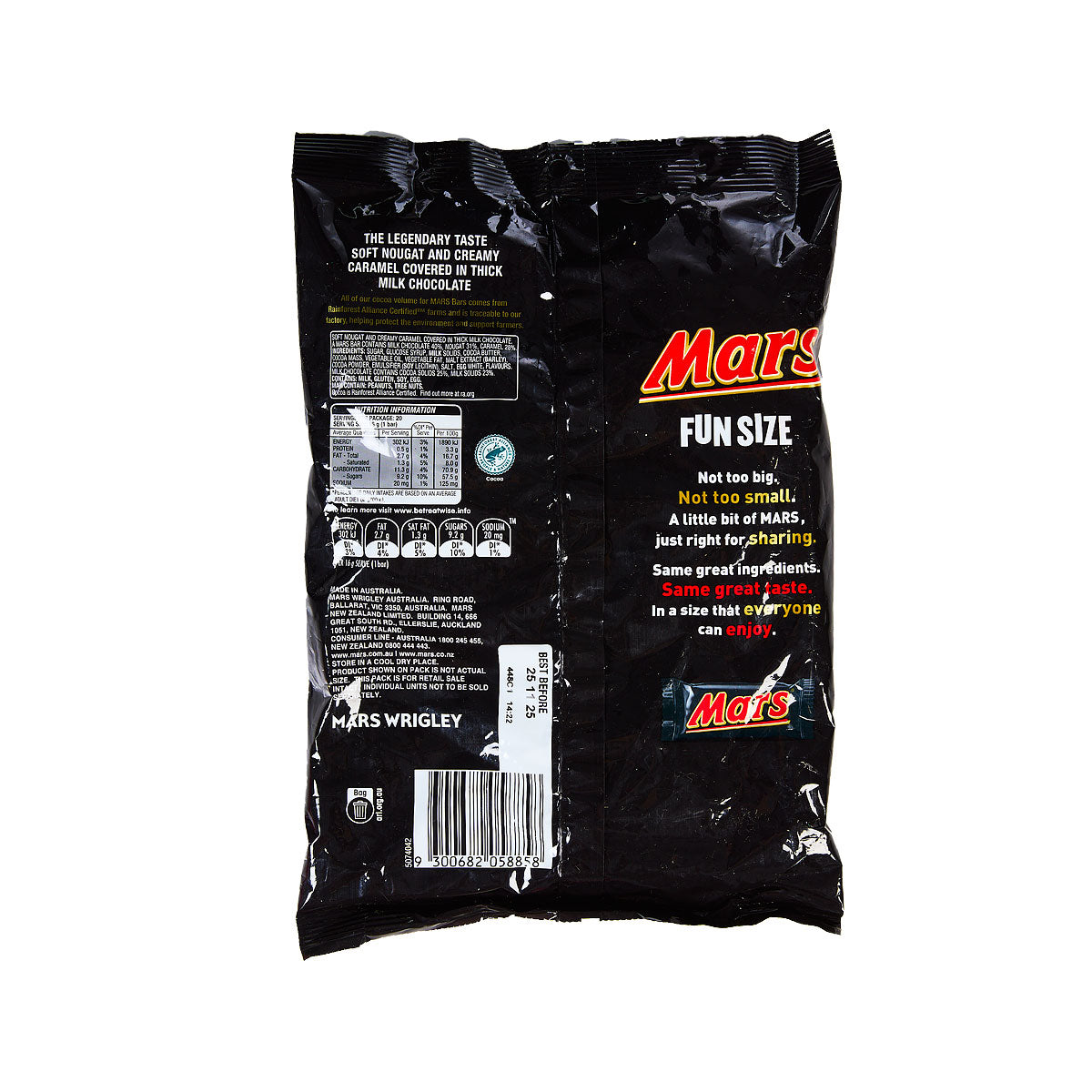 Mars Chocolate Funsize Value Bag 320g 20pk
