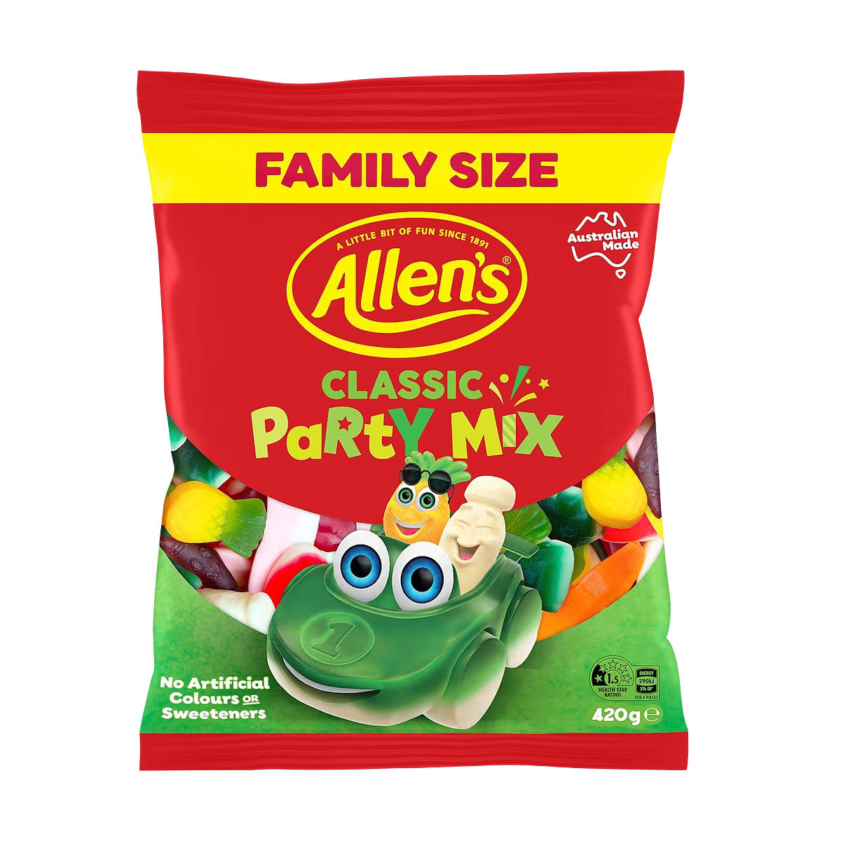 Allens Fam Size Party Mix Classic 420g