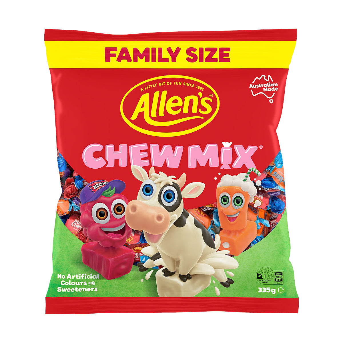 Allens Fam Size Chewmix 335g
