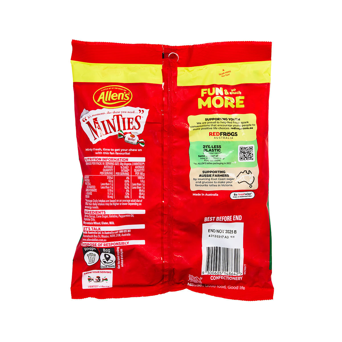 Allens Fam Size Minties 335g