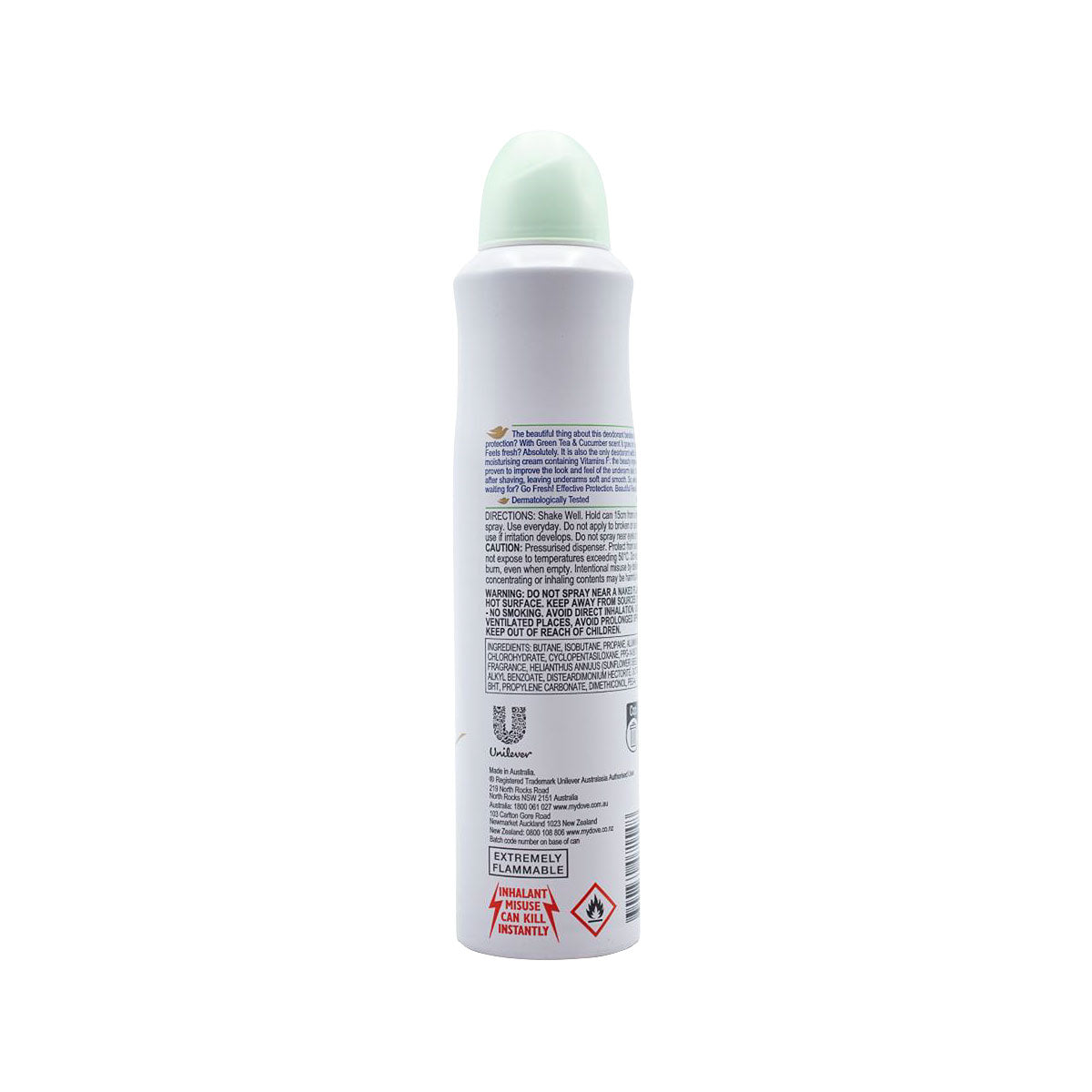 Dove Antiperspirant Deo Cucumber & Green Tea 220mL
