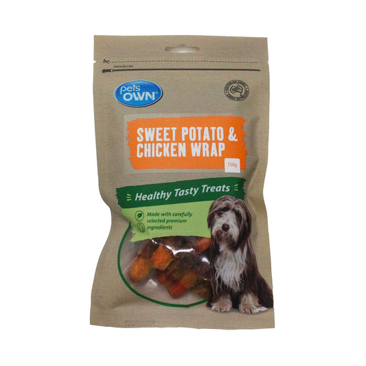 Pets Own Sweet Potato And Chicken Wrap 150g