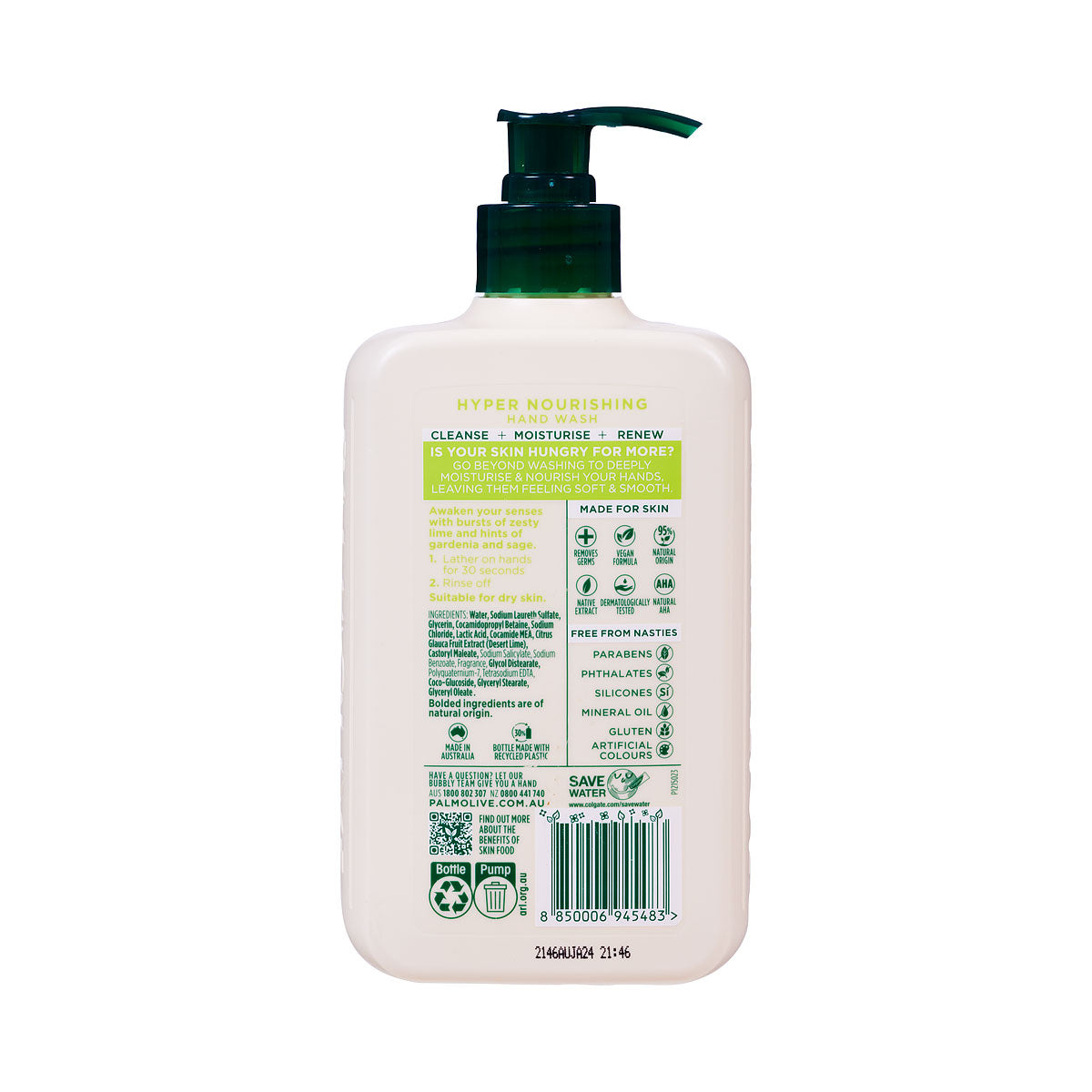 Palmolive Skin Food Desert Lime Hand Wash 500mL