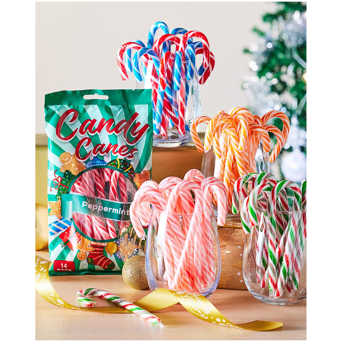 Candy Cane Bubblegum 168g 14pk