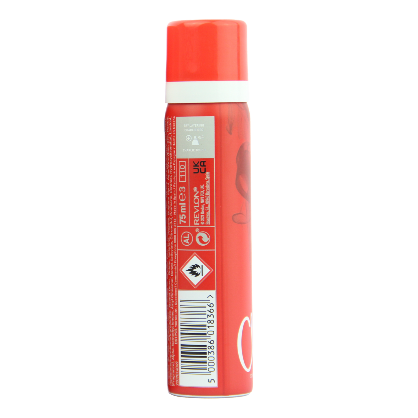 Revlon Charlie Red Body Spray 75mL