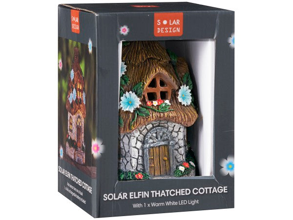 Solar House Garden Statue Assorted