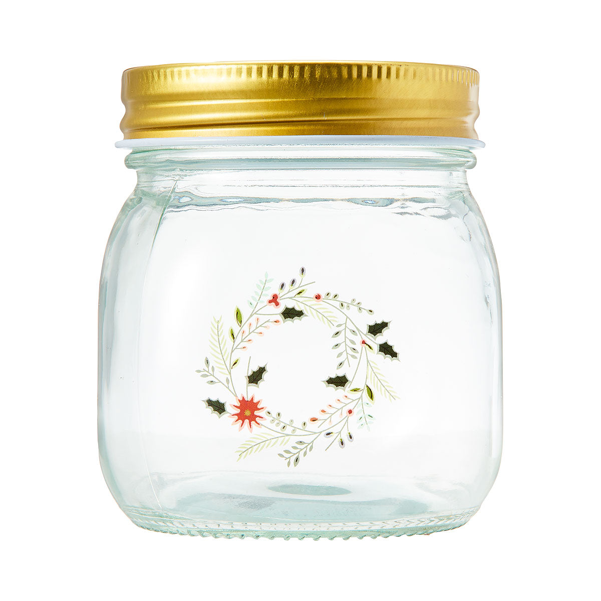 Christmas Preserving Glass Jar 300mL Assorted