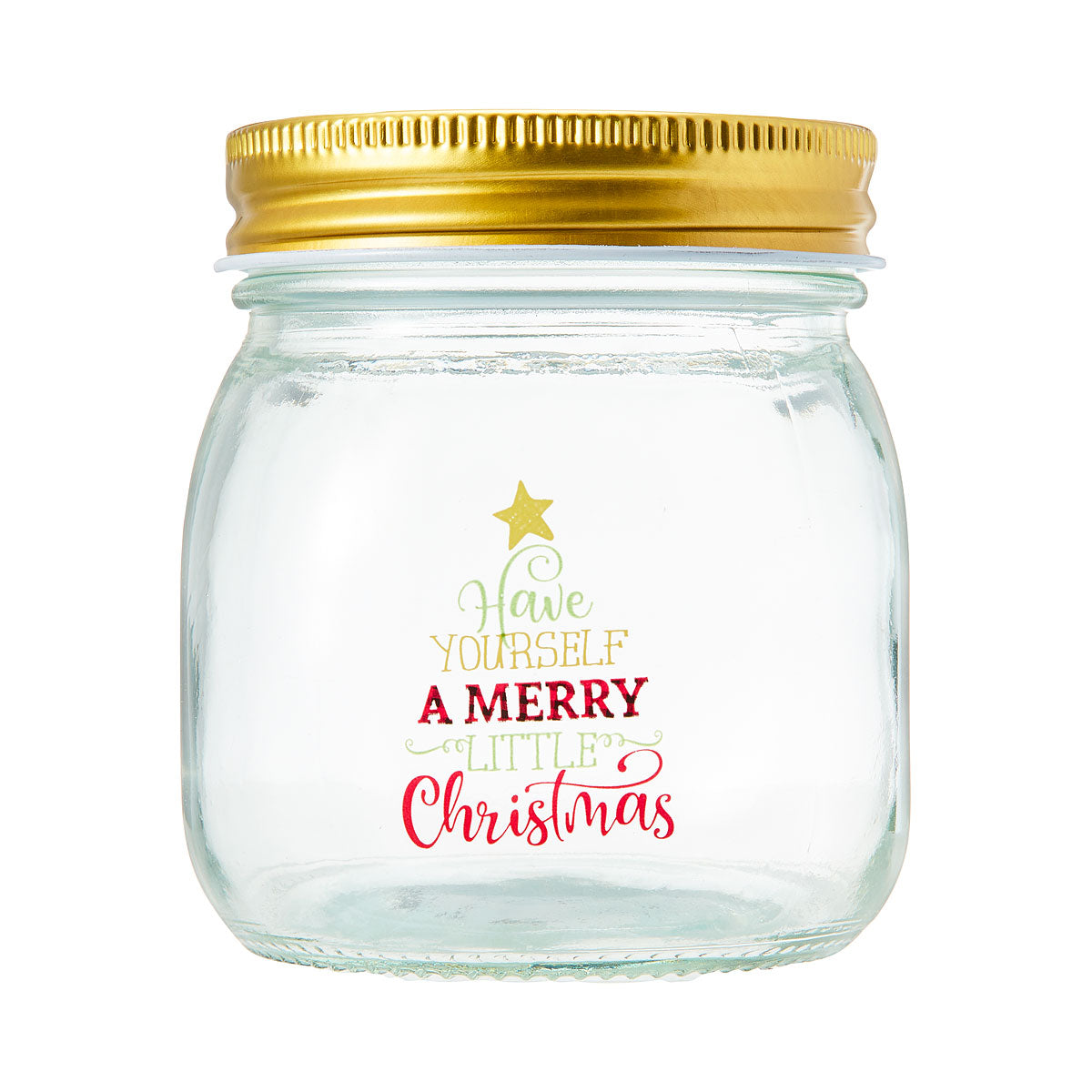 Christmas Preserving Glass Jar 300mL Assorted