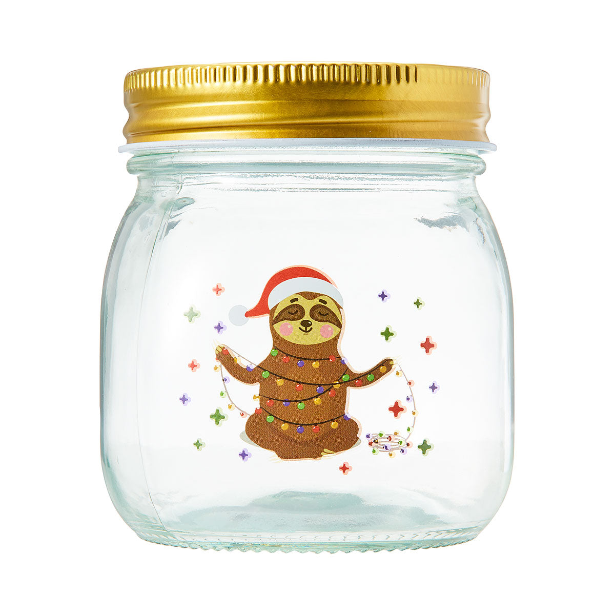 Christmas Preserving Glass Jar 300mL Assorted