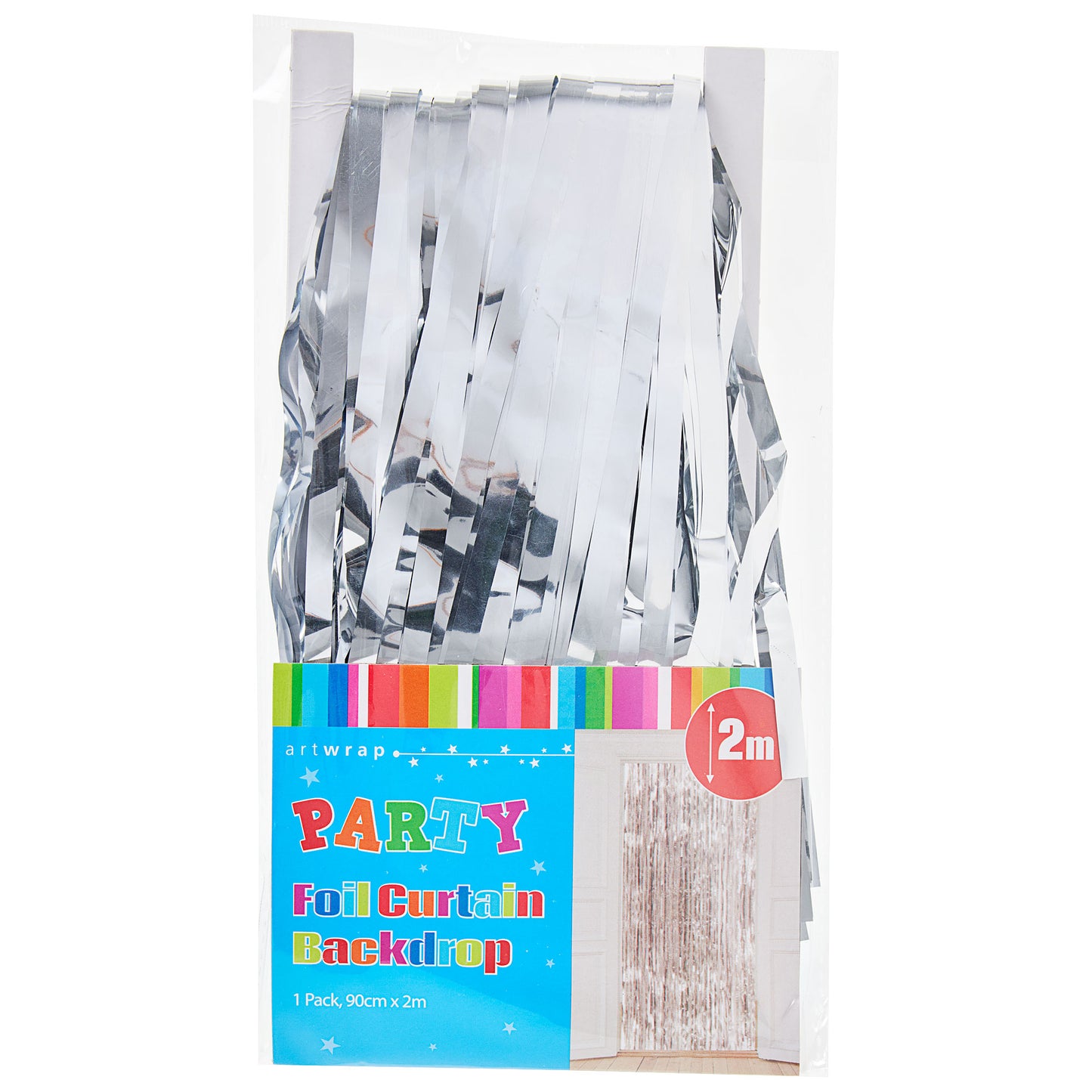 Foil Backdrop Silver 2mx90cm