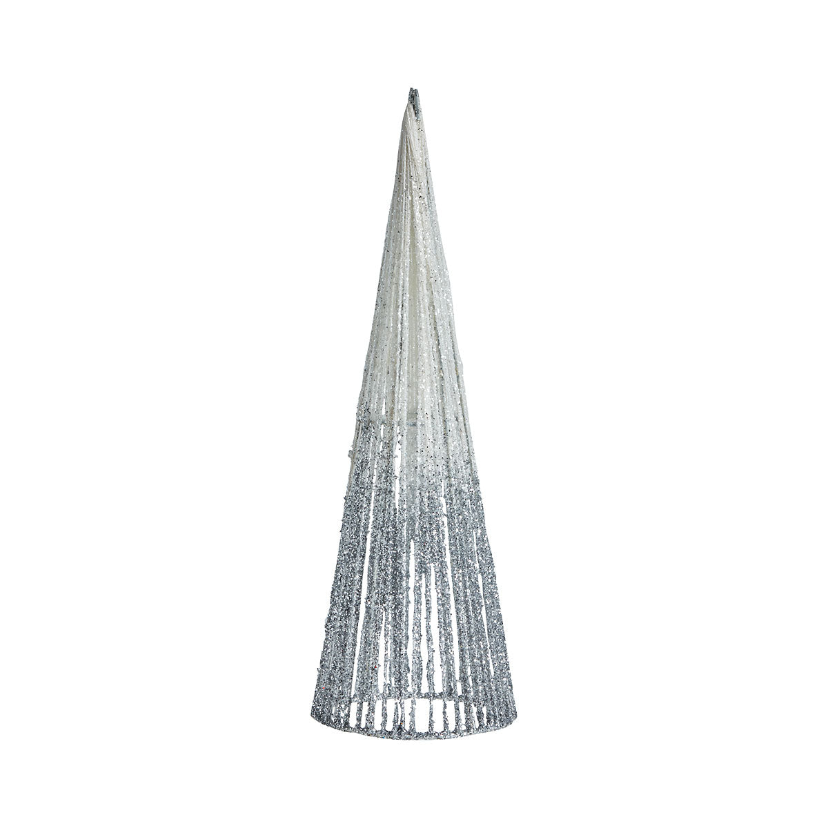 Christmas Wire Cone Decoration 25cm S Assorted