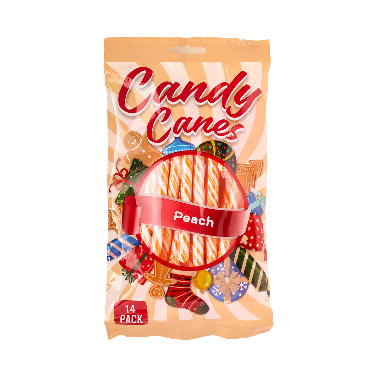 Candy Cane Peach 14pk