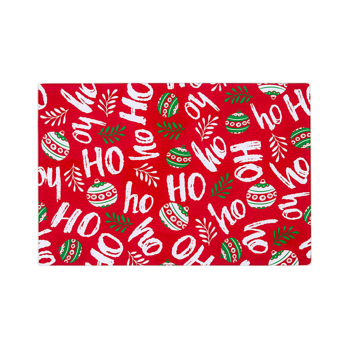 Christams Glass Cutting Board Assorted