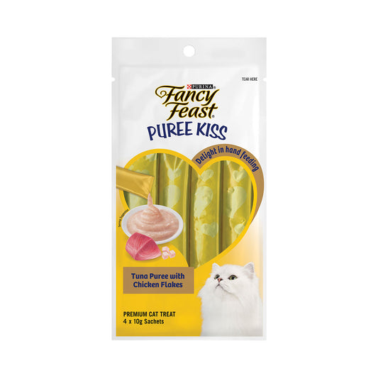 Fancy Feast Puree Kiss Chicken Flakes 4x10g