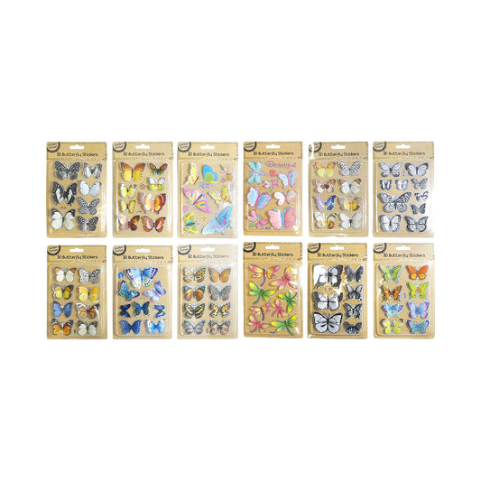 3D Butterfly Stickers Assorted