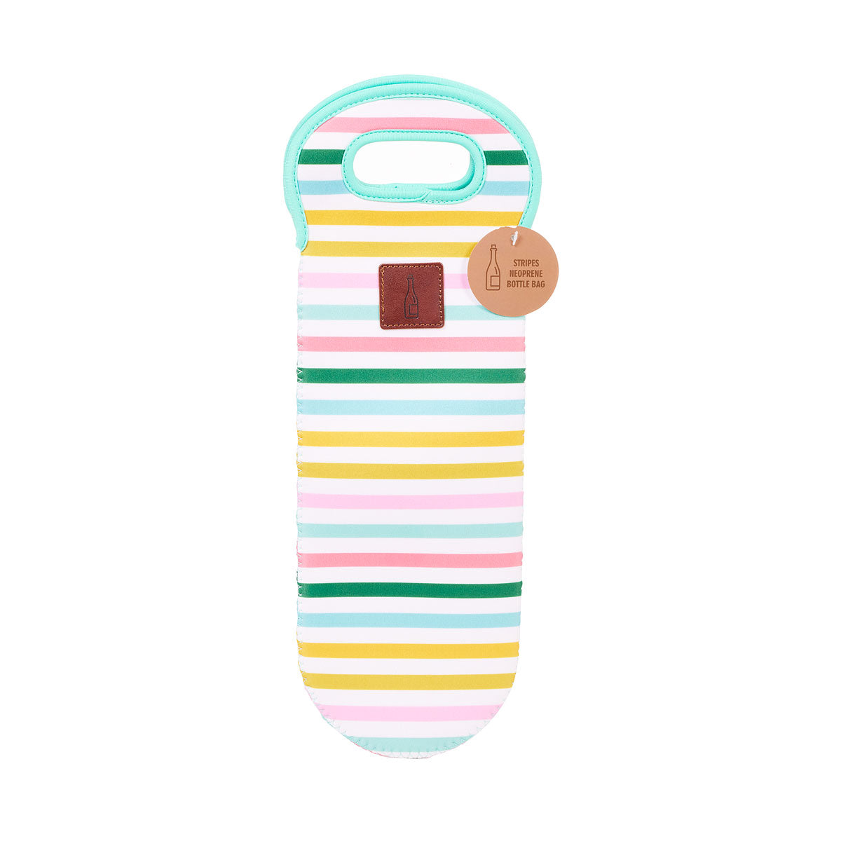 Stripes Neoprene Bottle Bag