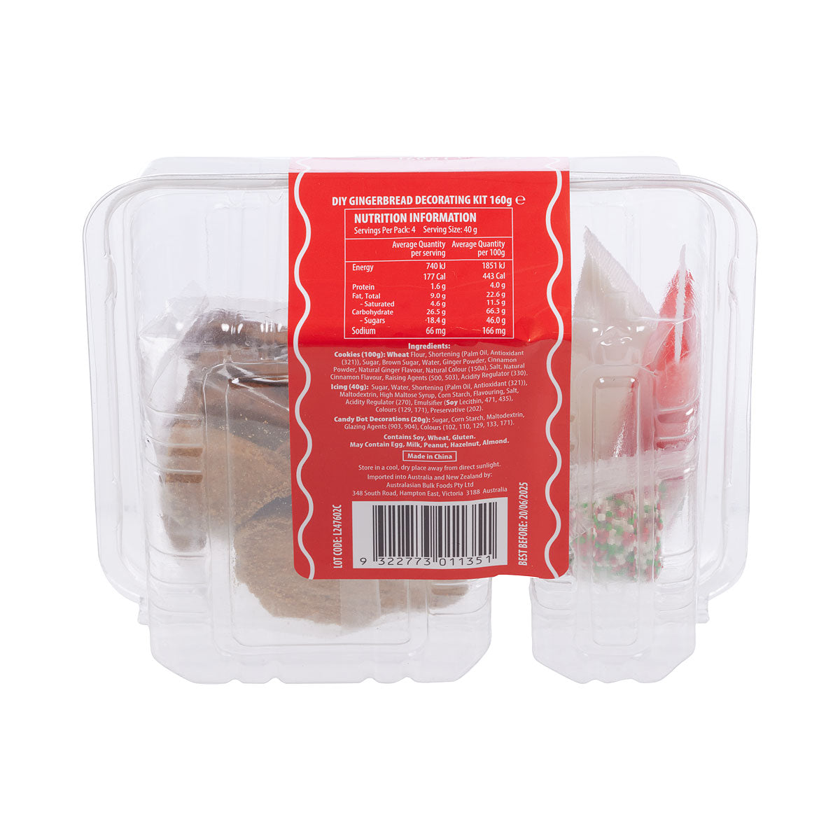 Gingerbread Man Decorating DIY Kit 160g