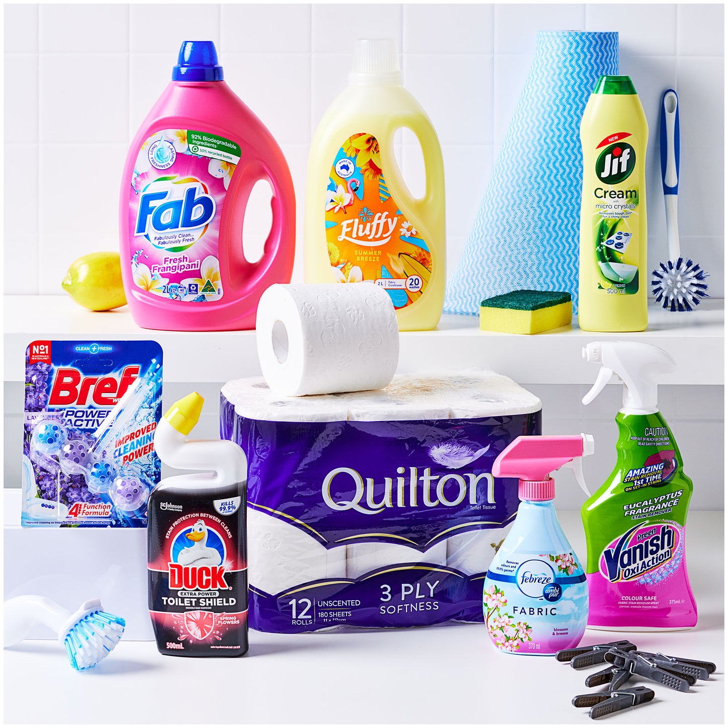 Fab Laundry Liquid Fresh Frangipani 2L