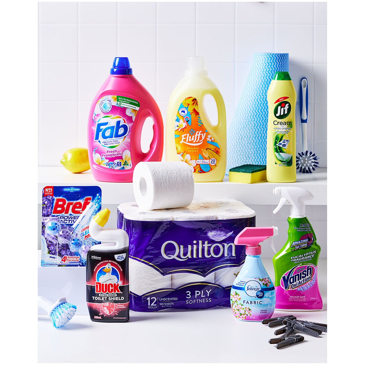 Fab Laundry Liquid Fresh Frangipani 2L